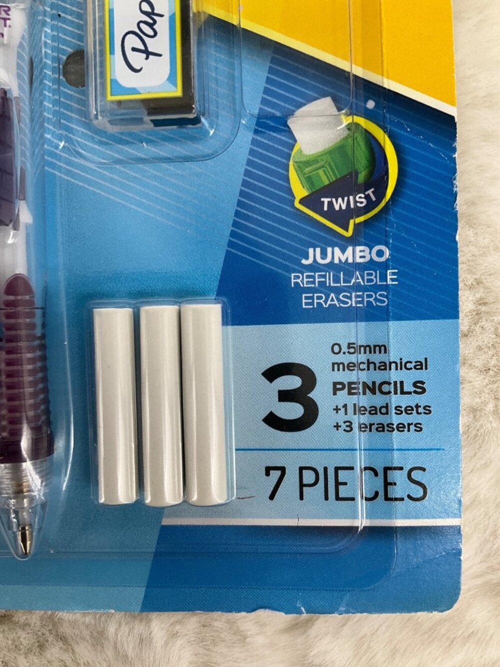 Paper Mate Clear Point Mechanical Pencils #2 Lead 0.5mm 3-Pack Mutli Color - Picture 3 of 5
